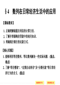 数列在日常经济生活中的应用课件