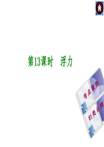 【中考复习方案】(江苏)2015中考物理复习课件：教材梳理-第13课时-浮力