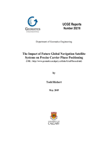 UNIVERSITY OF CALGARY The Impact of Future Global 