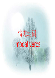 情态动词复习课件