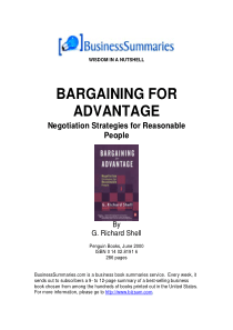 Bargaining-for-Advantage-SUMMARY