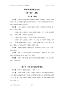 报告九：山东鲁能积成电子股份有限公司职务评审及管理办法