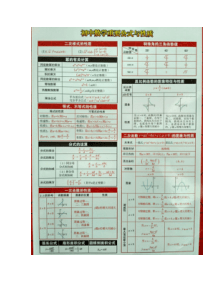 初中数学重要公式及性质