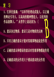 意识复习高二政治课件