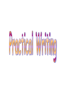 practical writing 应用文写作