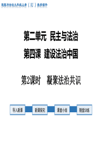 第2课时凝聚法治共识人教版九年级上册道德法制精品教学课件