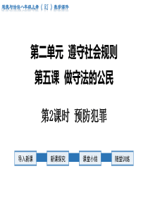 第2课时预防犯罪人教版八年级上册道德与法制教学课件