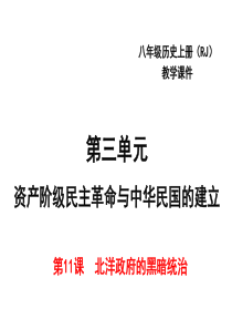 2017-2018学年人教版八年级历史上册(2016)教学课件_第11课  北洋政府的黑暗统治 (共