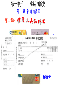 高一政治信用工具和外汇1高一政治课件