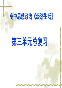 高三政治经济生活第七课复习高三政治课件