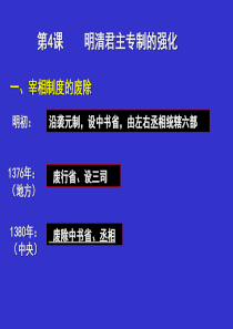 高三政治课件09届高考政治明清君主专制的强化高三政治课件