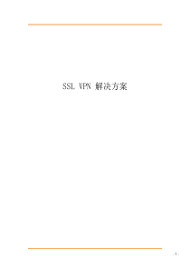 SSL+VPN解决方案