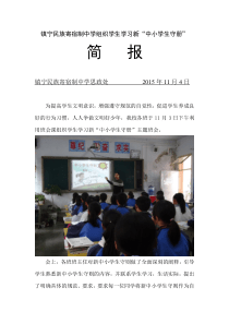 学习新中小学生手册活动简报