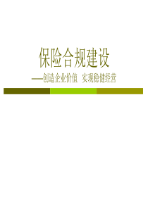 保险合规建设-保险营销销售知识学习教学理论法律法规授课早会晨会夕会ppt幻灯片投影片培训课件专题材料