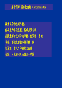 2019年最新-汪小兰有机课件第四版ch14碳水化合物carbohydrate-精选文档