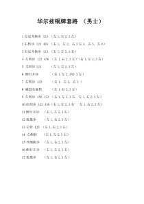 华尔兹铜牌套路