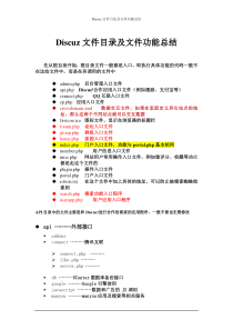 discuz文件目录及文件总结