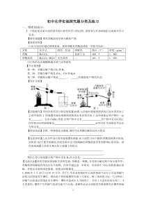 1-初中化学实验探究题分类及练习