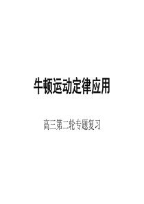 09年高考物理顿运动定律应用课件高三物理课件