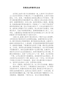 思想政治师德师风总结