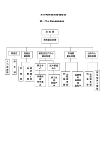 本公司的组织管理制度