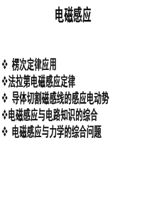 高考物理电磁感应辅导资料高三物理课件