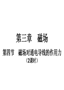 高考物理磁场对电流的作用时高三物理课件