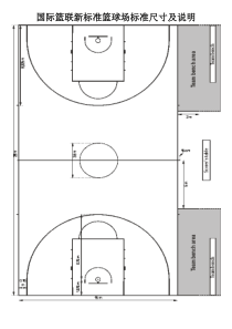 国际篮联新标准篮球场标准尺寸