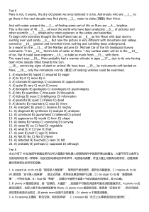 新东方四级完形填空模拟