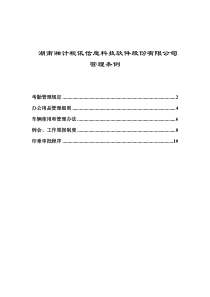 某信息科技软件股份有限公司管理条例(1)