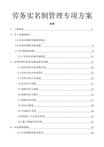 劳务管理实名制技术方案