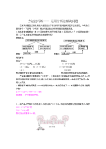 方法技巧练运用分析法解决问题人教版数学四年级上册特色作业