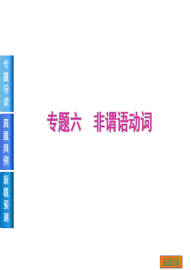 【高考英语复习方案】2015届高考二轮复习课件：专题六-非谓语动词