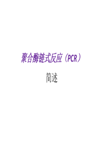 普通PCR技术简介