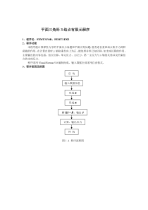 平面三角形3节点有限元程序