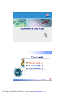 华为WCDMA核心网解决方案(设计院交流)