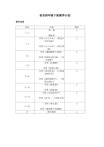 64页精品人音版小学音乐四年级下册教案图片版人音版音乐教学资源