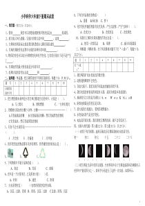 教科版小学科学六年级下册期末试卷及答案