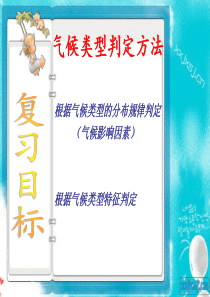 初中地理专题复习专题二：气候类型的判定课件