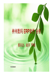 神州数码ERP软件