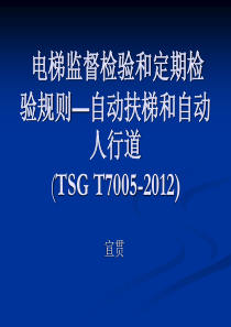 电梯监督检验和定期检验规则―自动扶梯宣贯
