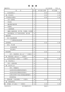 利润表会小企02表