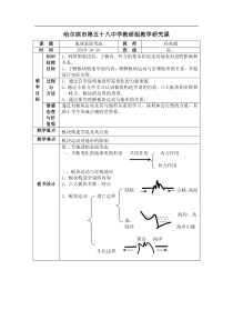 湘教版地理必修1《地球表面形态》word教案