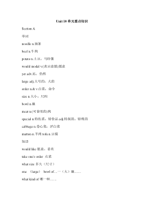 Unit10单元重点知识辅教资料初中英语人教版七年级下册教学资源1