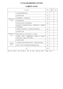 手术区皮肤消毒和铺巾评分标准