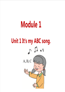 外研版三下M1Unit1ItsmyABCsong小学英语教学资源