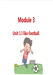 外研版三下M3Unit1Ilikefootball小学英语教学资源