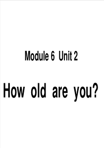 外研版三年级起点三年级上册Module1Unit2HowareyouPPT课件6