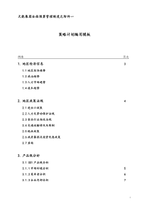 浙江天能集团全面预算管理制度之附件一策略计划编写模板