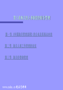 海关的人事制度的财务管理(ppt33)